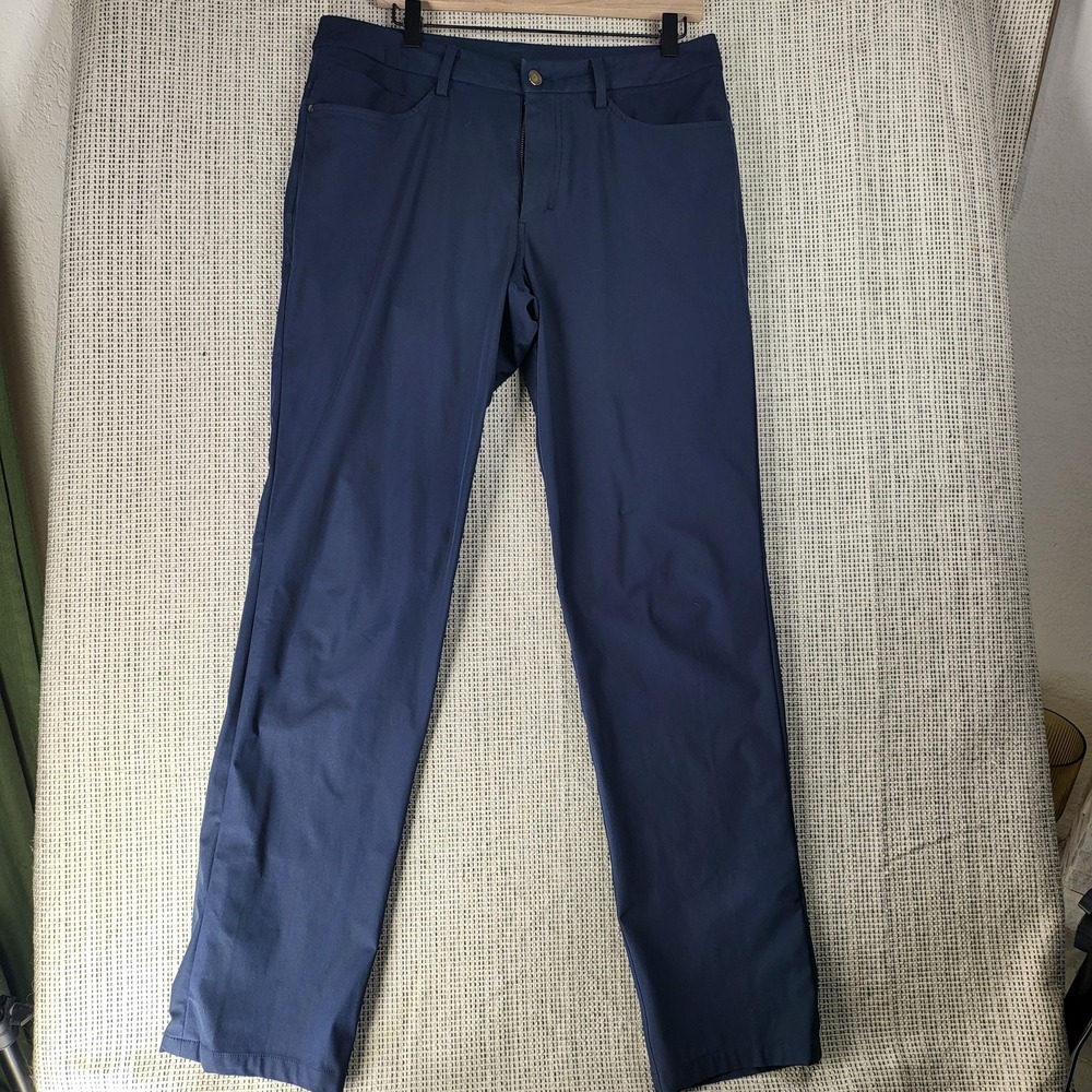 Lululemon Pants Mens 32 Blue ABC Classic 5 Pocket Stretch Athletic Golf Work